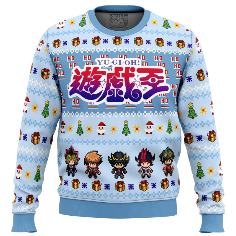 Buildercar - Yugioh Character Sprites Ugly Christmas Sweater 