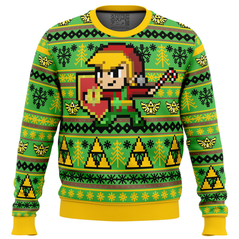 Buildercar - Zelda Holiday Link Ugly Christmas Sweater 