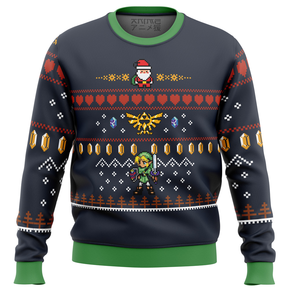 Buildercar - Zelda Santa Link Ugly Sweater Ugly Sweatshirt Christmas Halloween For Men And Women 