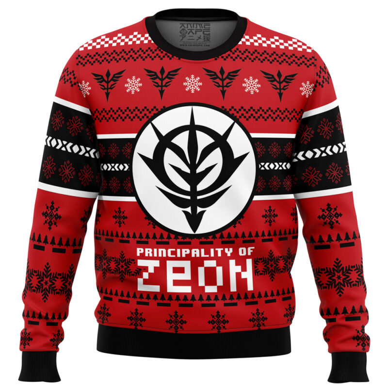 Buildercar - Zeon The Gundam Ugly Christmas Sweater 