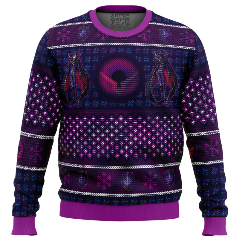 Buildercar - Zero Lelouch Code Geass Ugly Christmas Sweater 