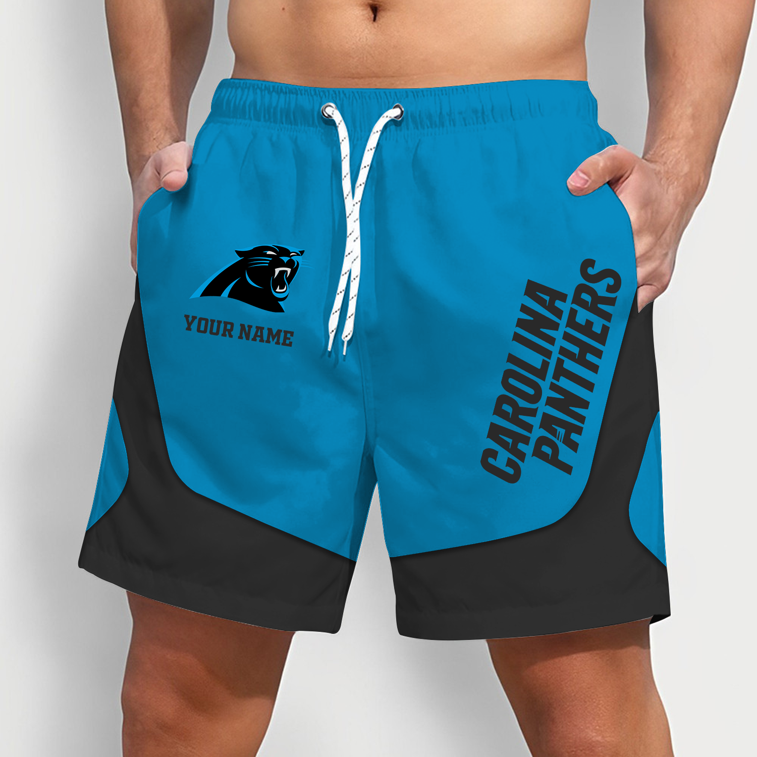 Carolina Panthers x NFL Team Special Short Pants For Men Custom Name Gifts