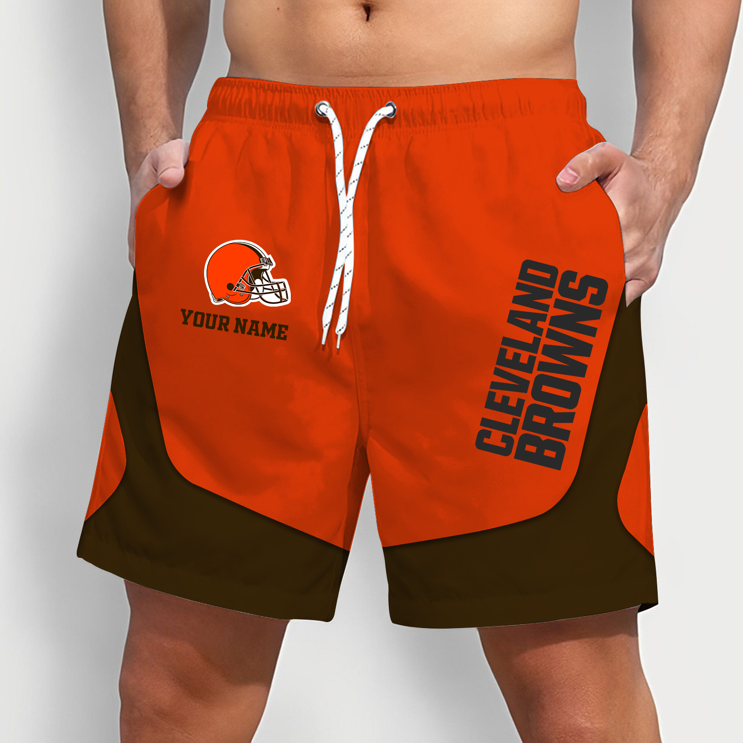 Cleveland Browns x NFL Team Special Short Pants For Men Custom Name Gifts