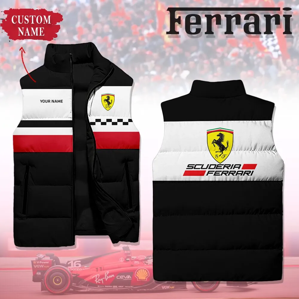 Customized FERRARI Sleeveless Down Jacket - hm27104683