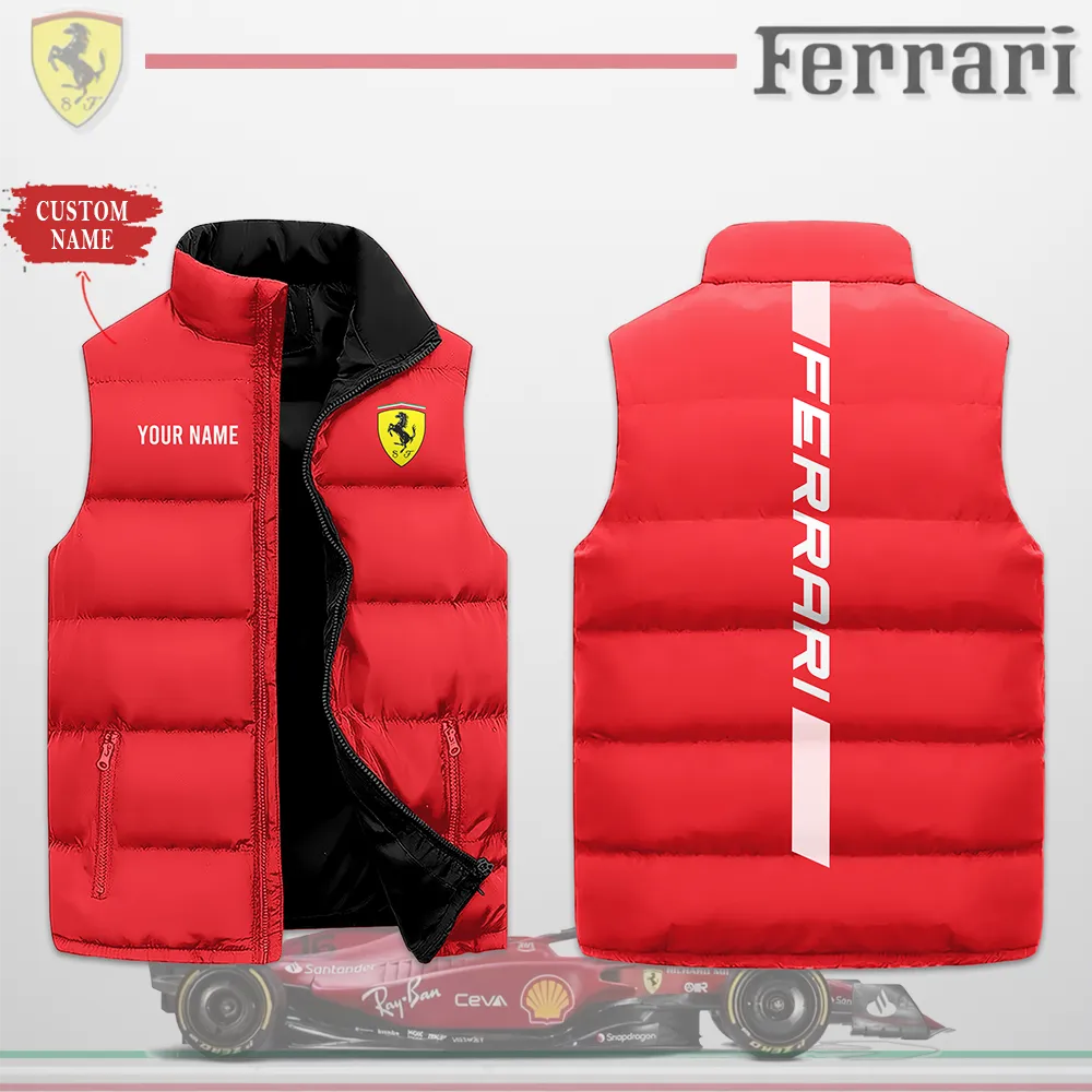 Customized FERRARI Sleeveless Down Jacket - hm27104685