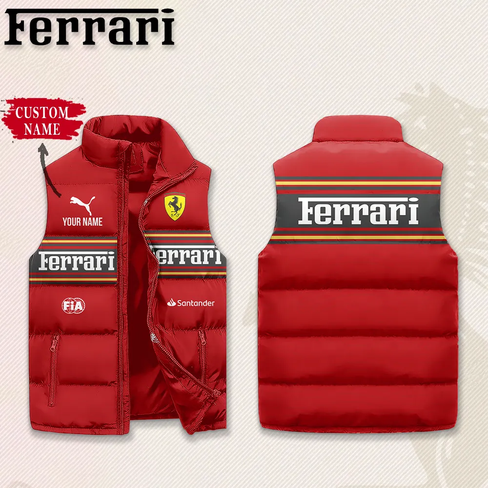 Customized FERRARI Sleeveless Down Jacket - hm27104702
