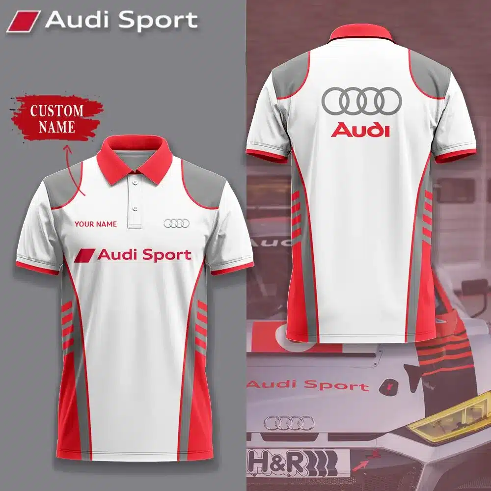 Customized Men's Polo Shirt AUDI - hm27103109