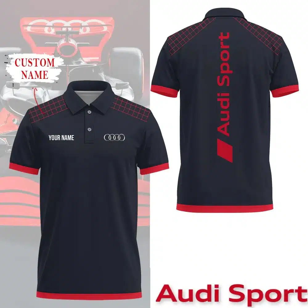Customized Men's Polo Shirt AUDI - hm27103136