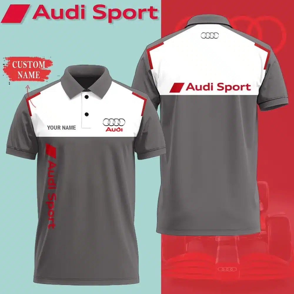 Customized Men's Polo Shirt AUDI - hm27103794