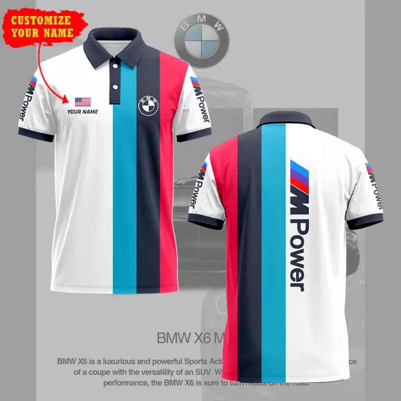 Customized Men's Polo Shirt BMW - hm27103153