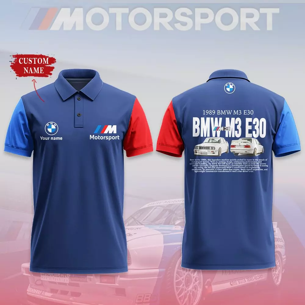 Customized Men's Polo Shirt BMW - hm27103157