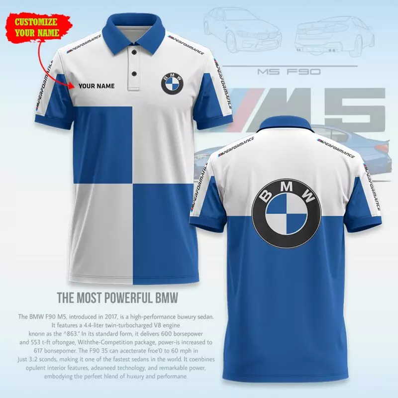 Customized Men's Polo Shirt BMW - hm27103168