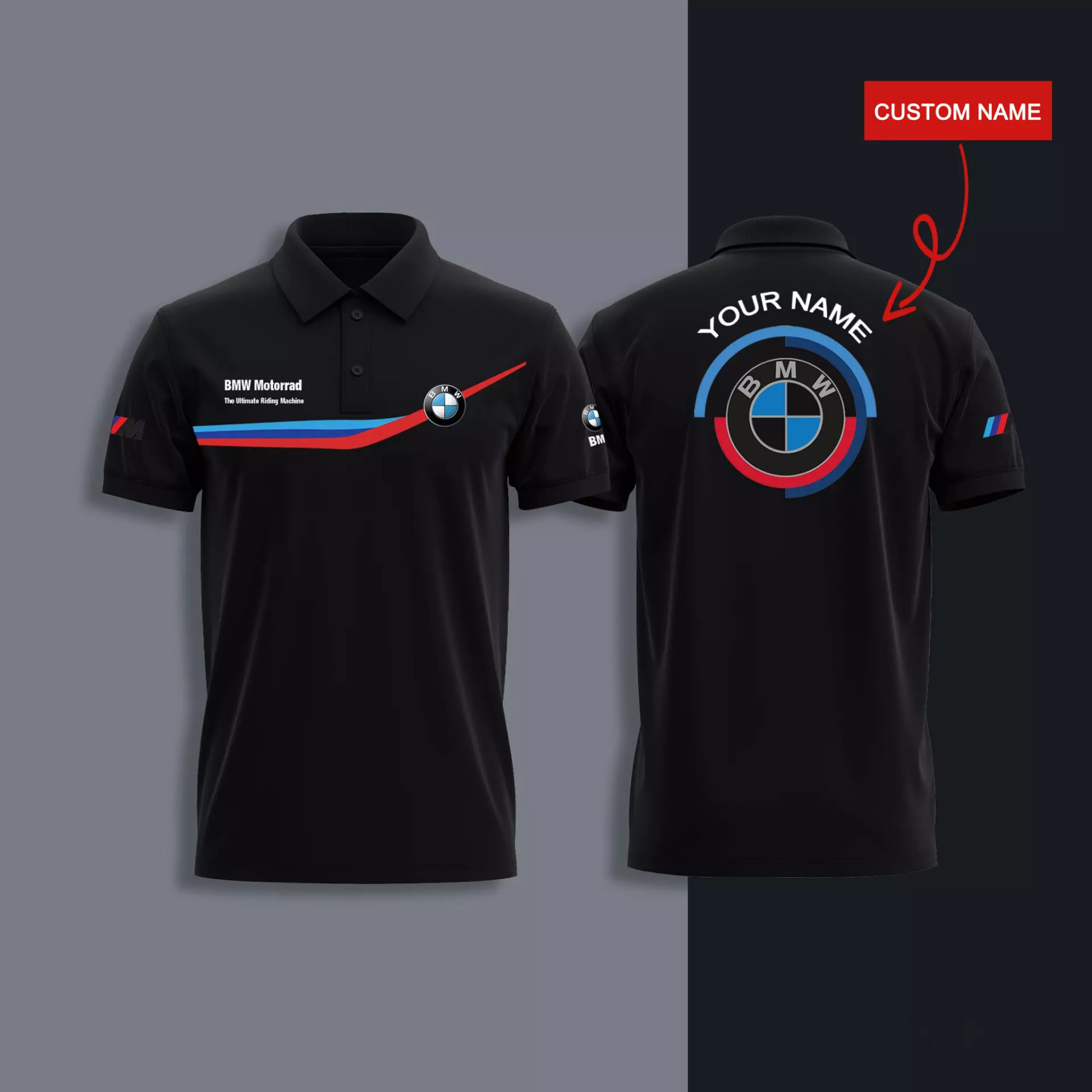 Customized Men's Polo Shirt BMW - hm27103172