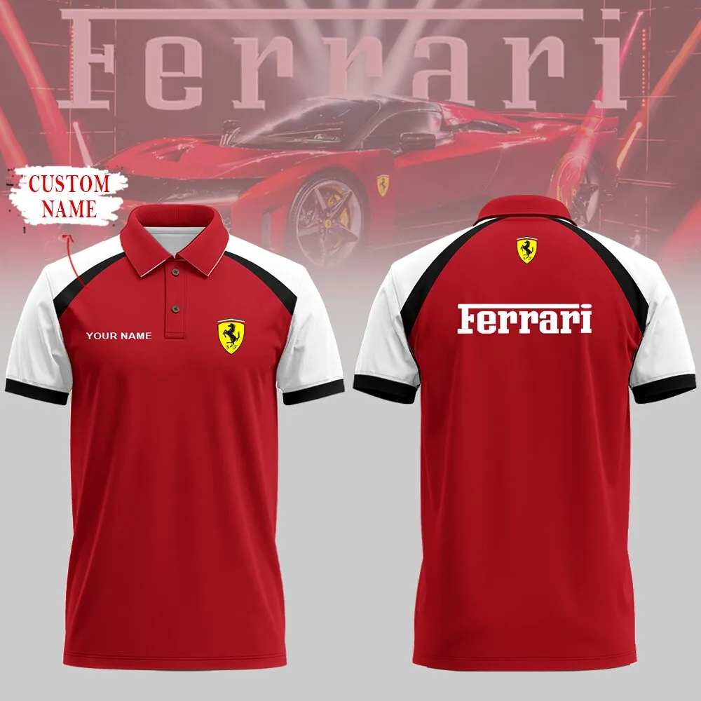 Customized Men's Polo Shirt FERRARI - hm27102824