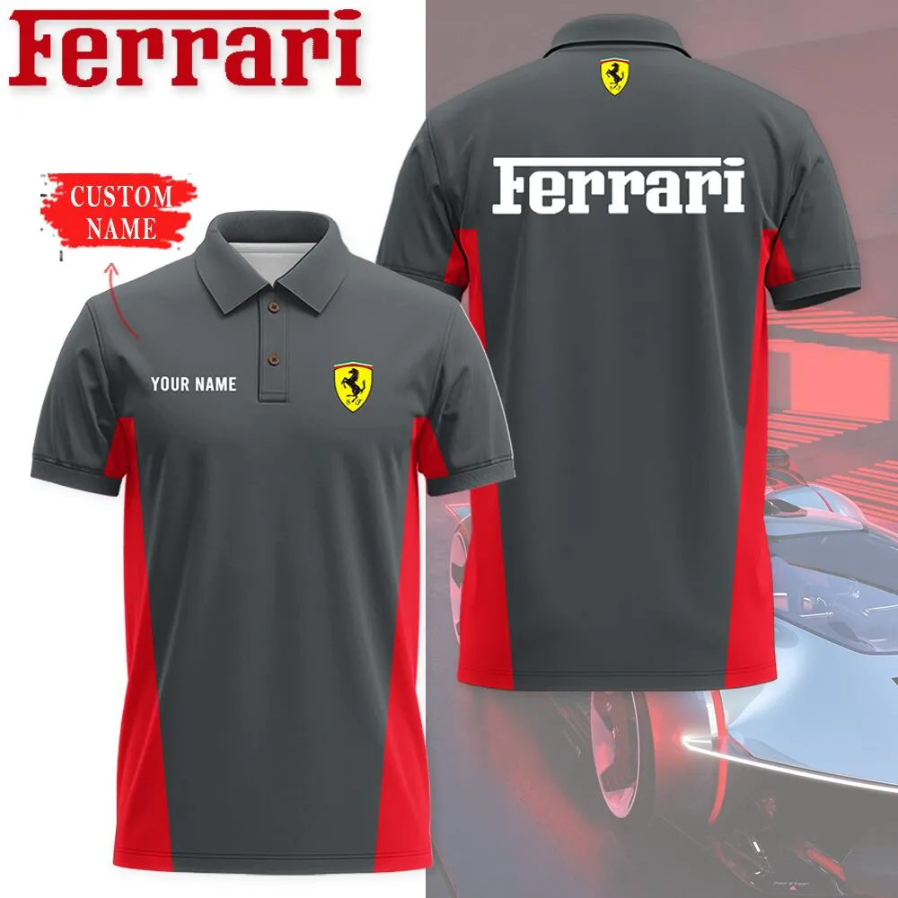Customized Men's Polo Shirt FERRARI - hm27102828