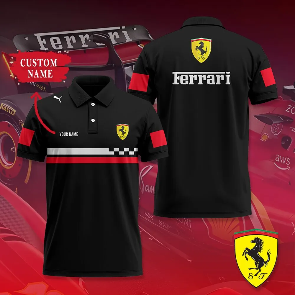Customized Men's Polo Shirt FERRARI - hm27102832