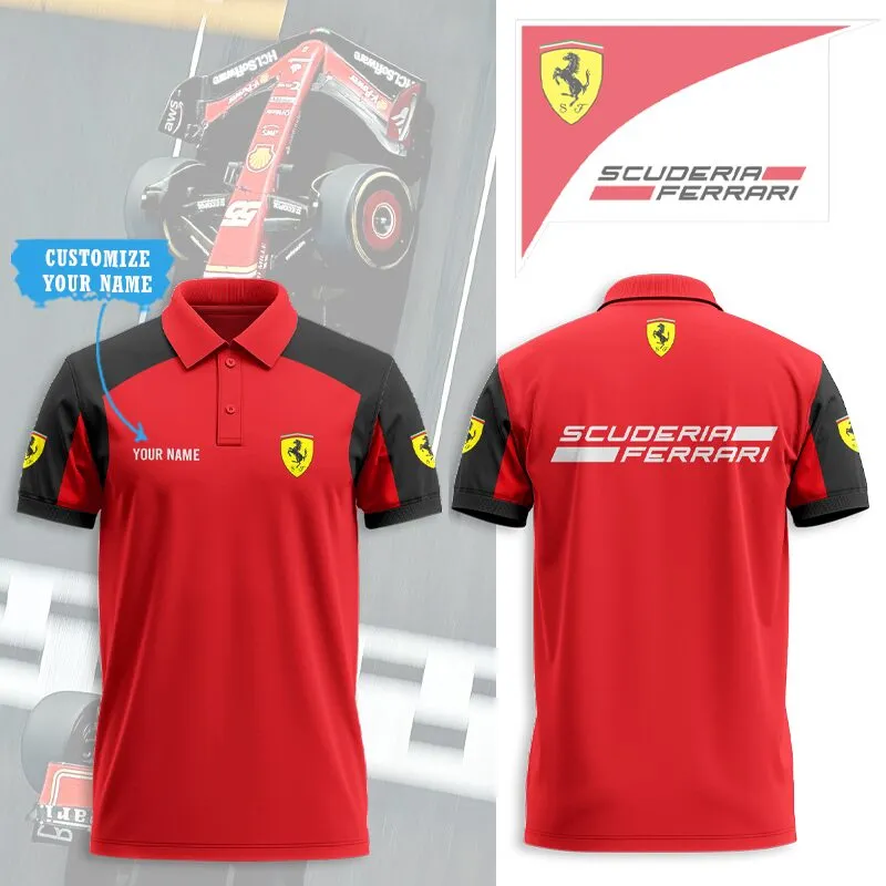 Customized Men's Polo Shirt FERRARI - hm27102833