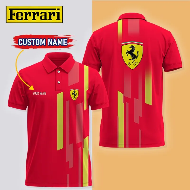 Customized Men's Polo Shirt FERRARI - hm27102834