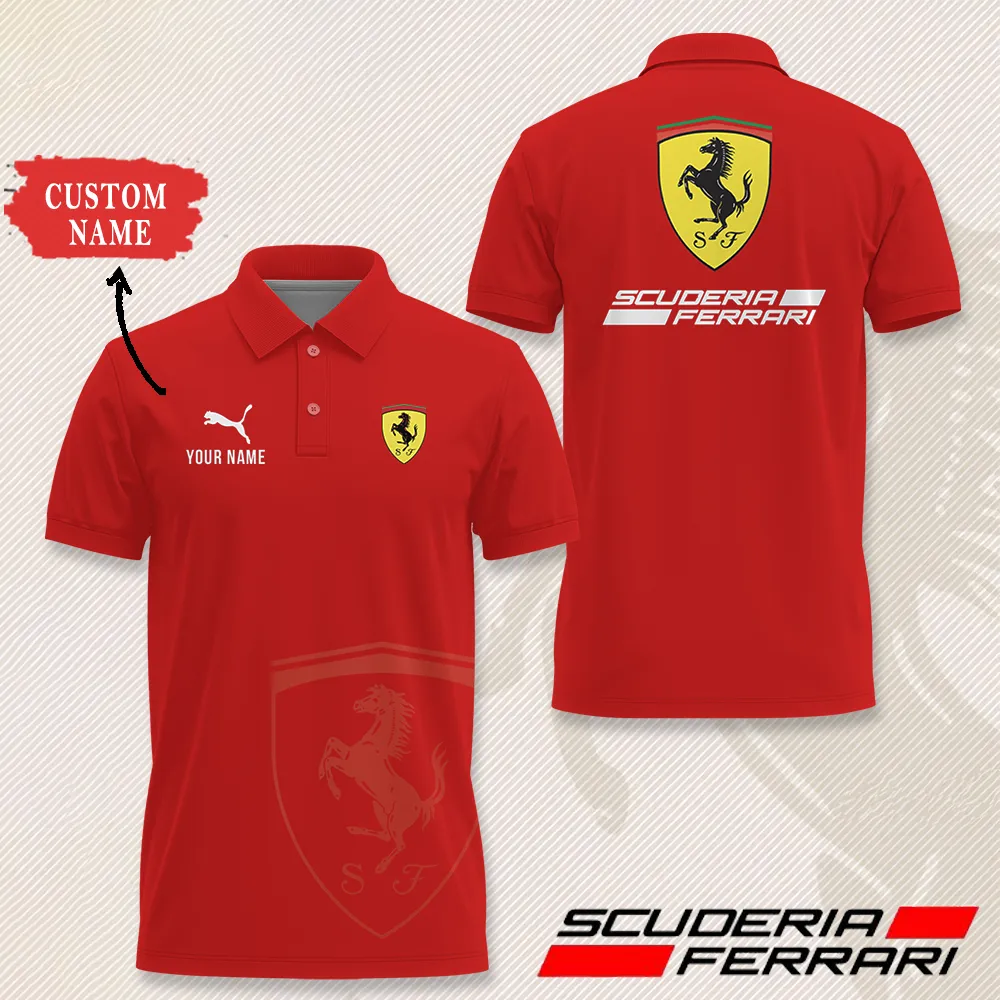 Customized Men's Polo Shirt FERRARI - hm27102850