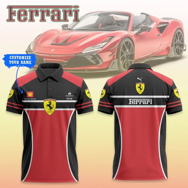 Customized Men's Polo Shirt FERRARI - hm27103171