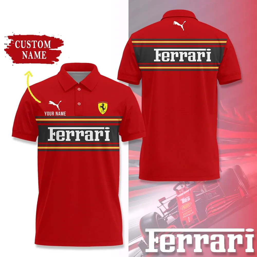 Customized Men's Polo Shirt FERRARI - hm27103181
