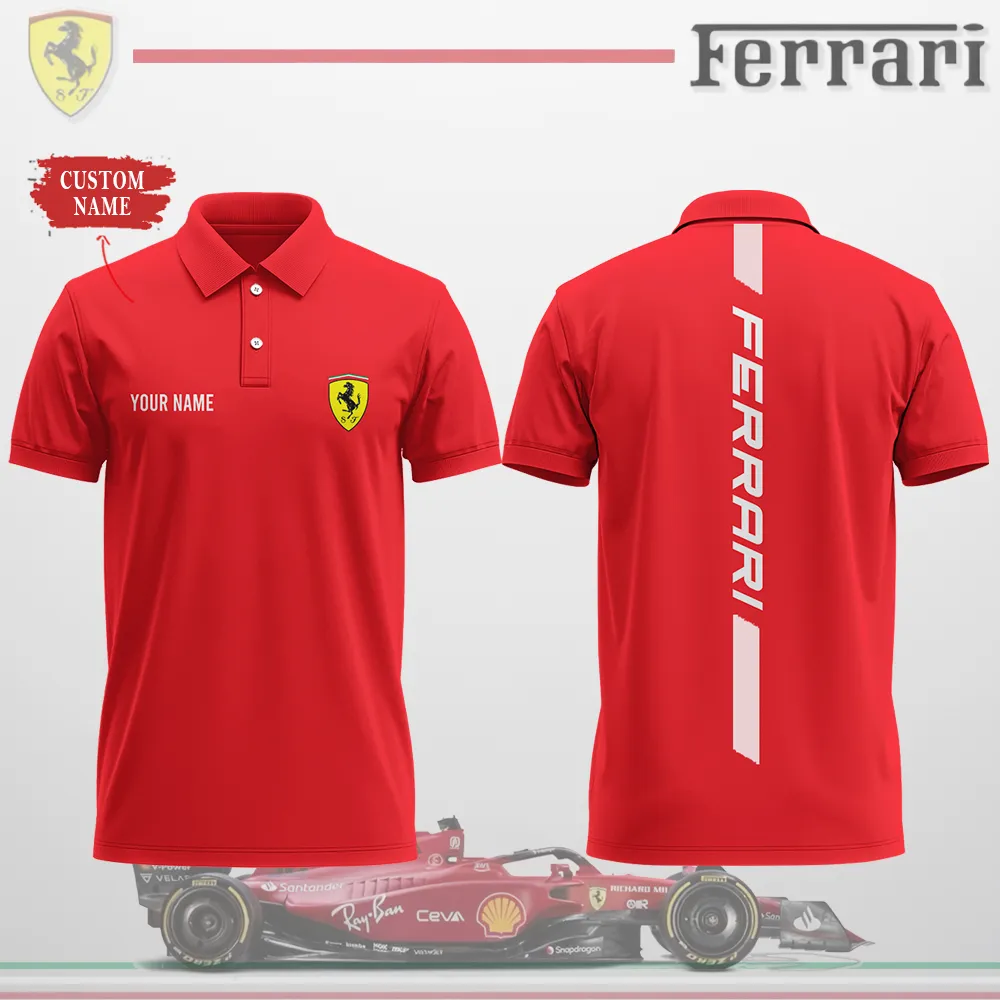 Customized Men's Polo Shirt FERRARI - hm27104231
