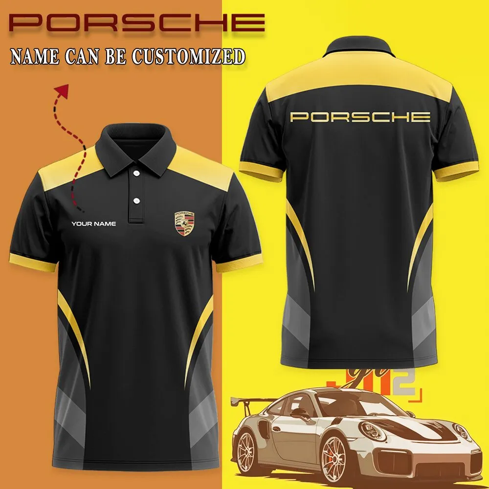 Customized Men's Polo Shirt PORSCHE - hm27103389