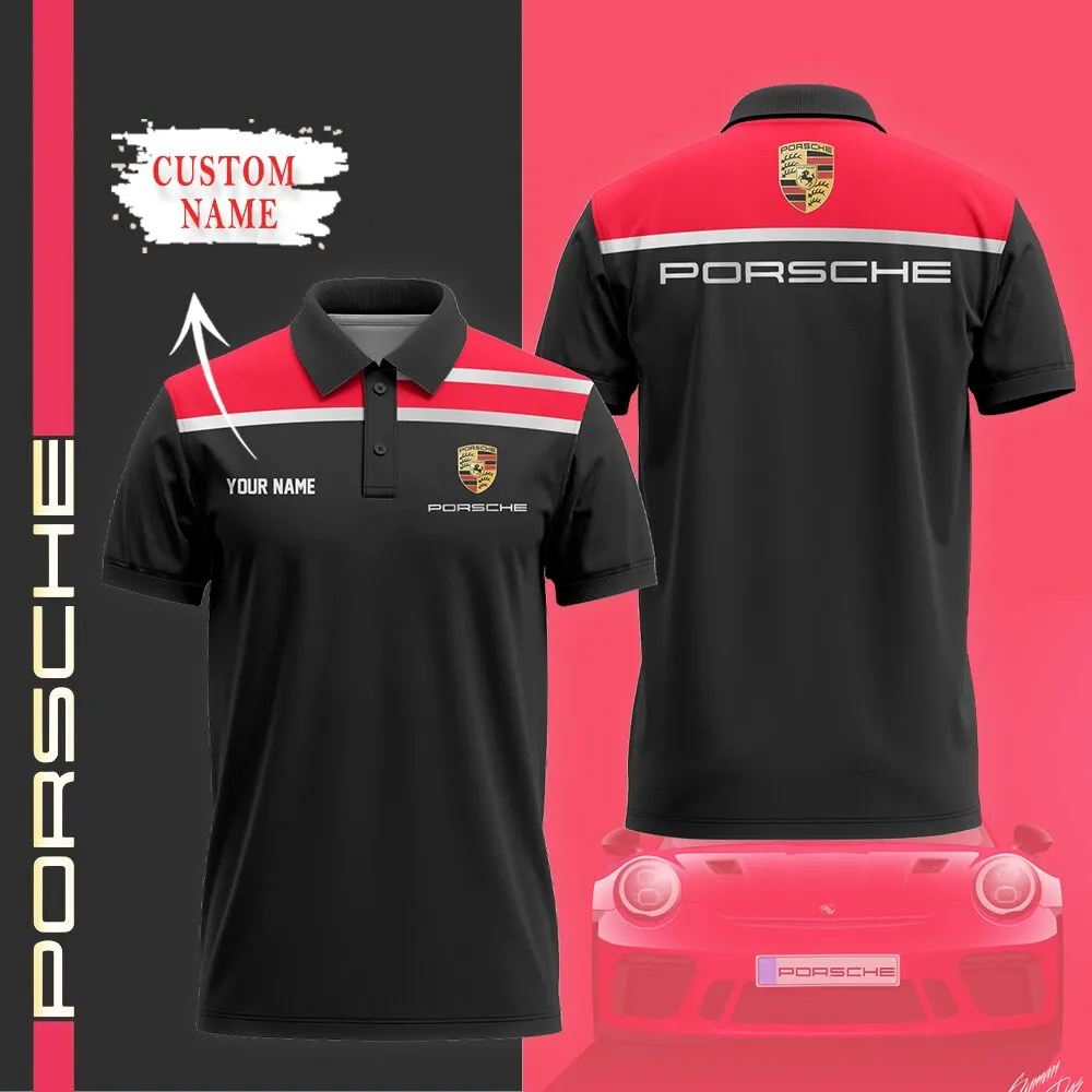 Customized Men's Polo Shirt PORSCHE - hm27103393