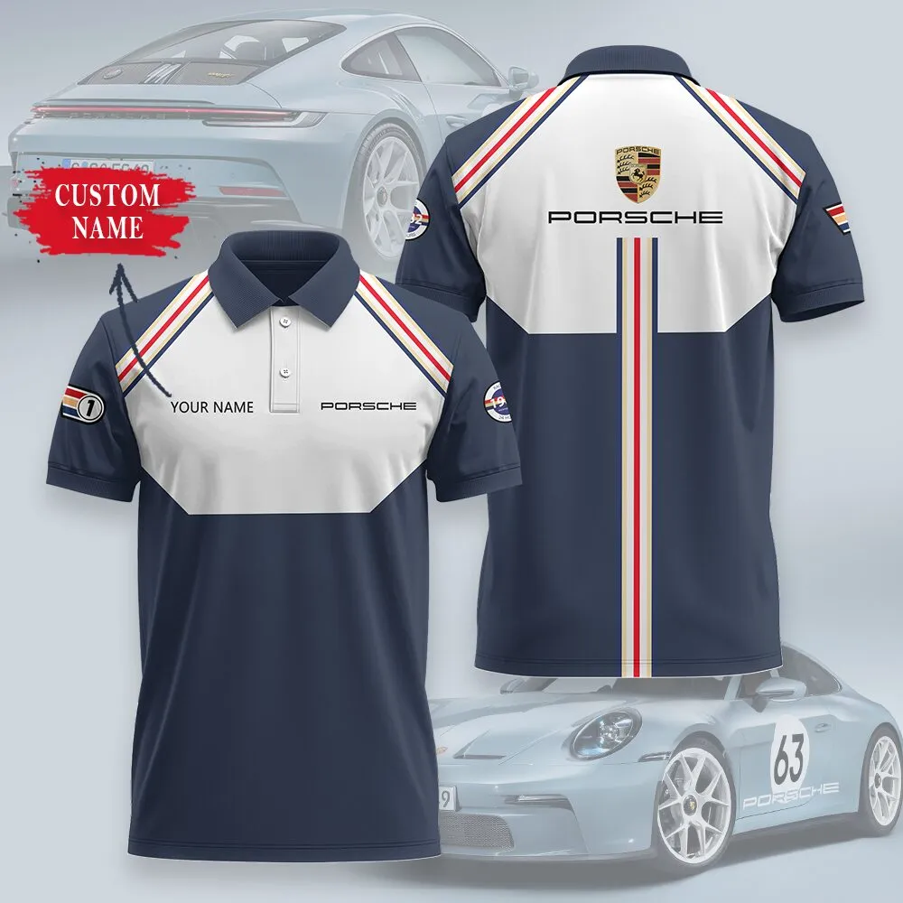 Customized Men's Polo Shirt PORSCHE - hm27103399