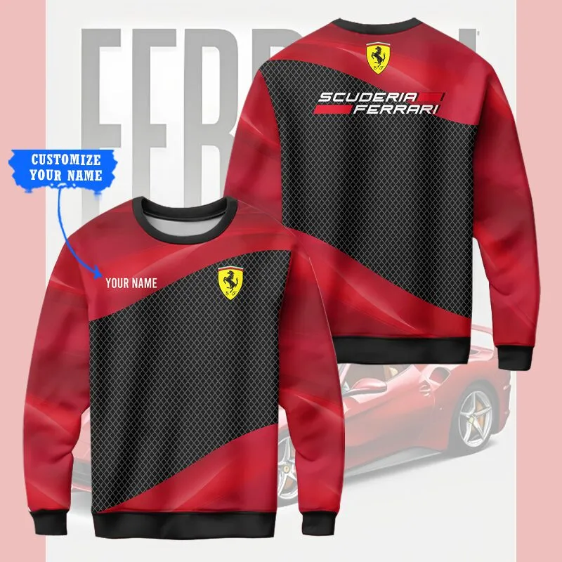 Customized Men's Sweatshirt FERRARI - hm27102644
