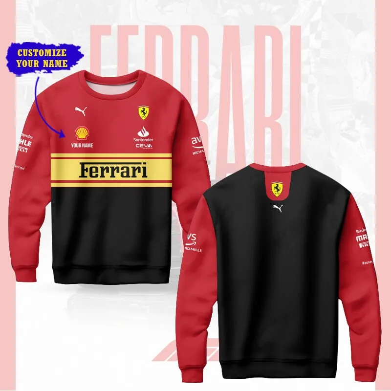 Customized Men's Sweatshirt FERRARI - hm27102649