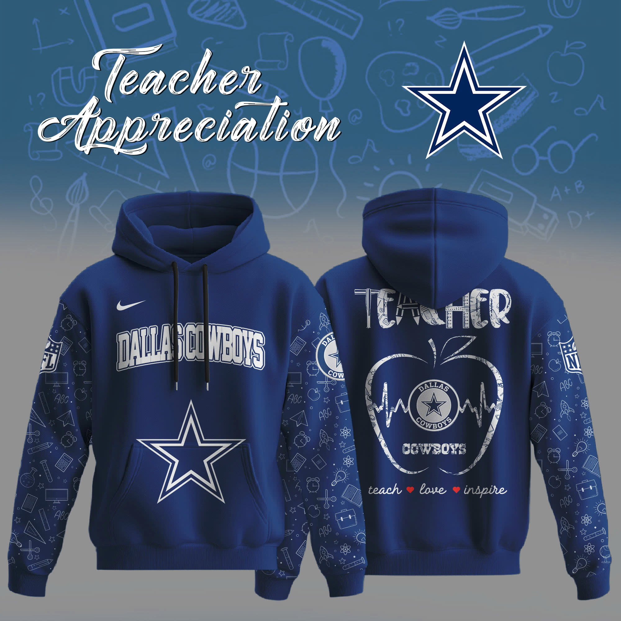 Dallas Cowboys Teacher Appreciation Day 2025 Limited Hoodie