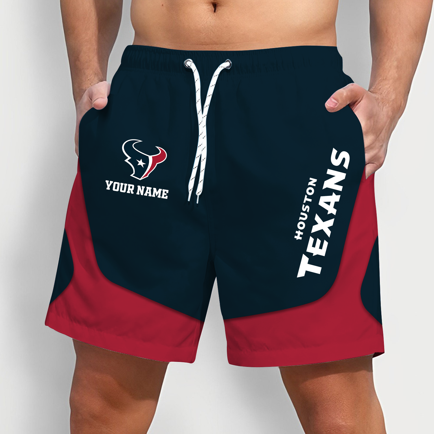 Houston Texans x NFL Team Special Short Pants For Men Custom Name Gifts