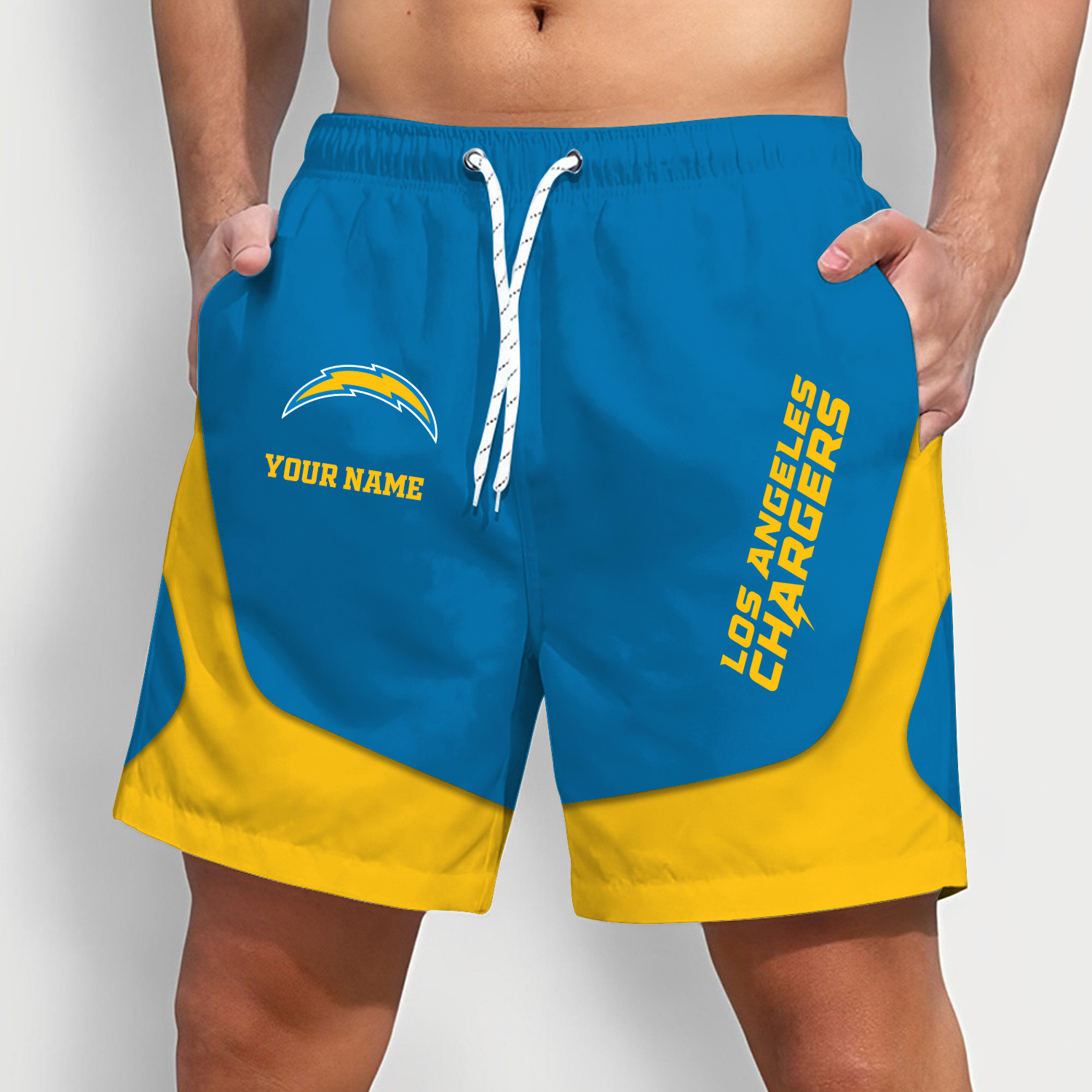 Los Angeles Chargers x NFL Team Special Short Pants For Men Custom Name Gifts