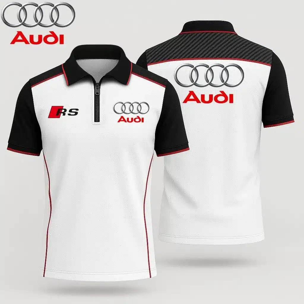 Men's Zip Polo Shirt AUDI - hm27103516