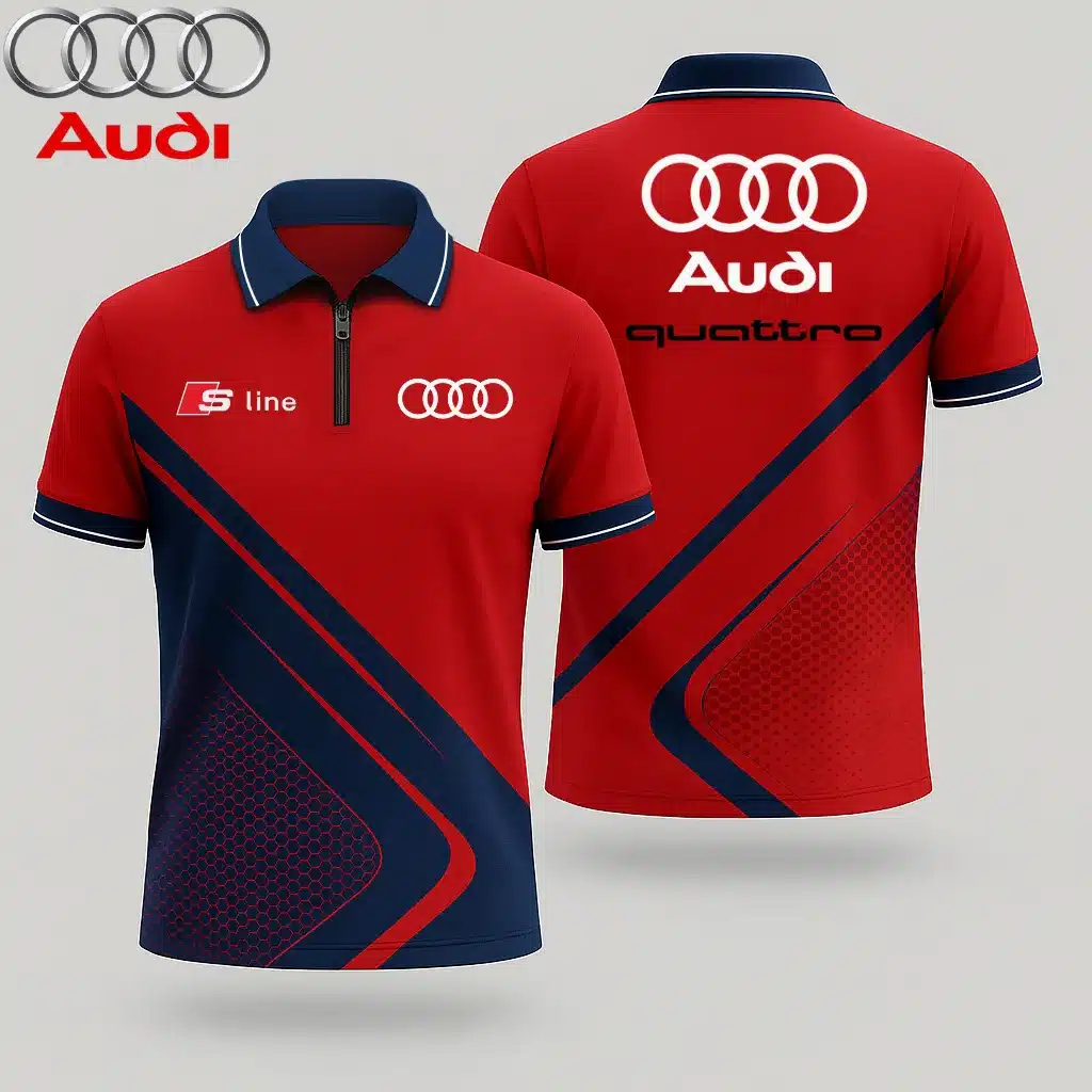 Men's Zip Polo Shirt AUDI - hm27103522