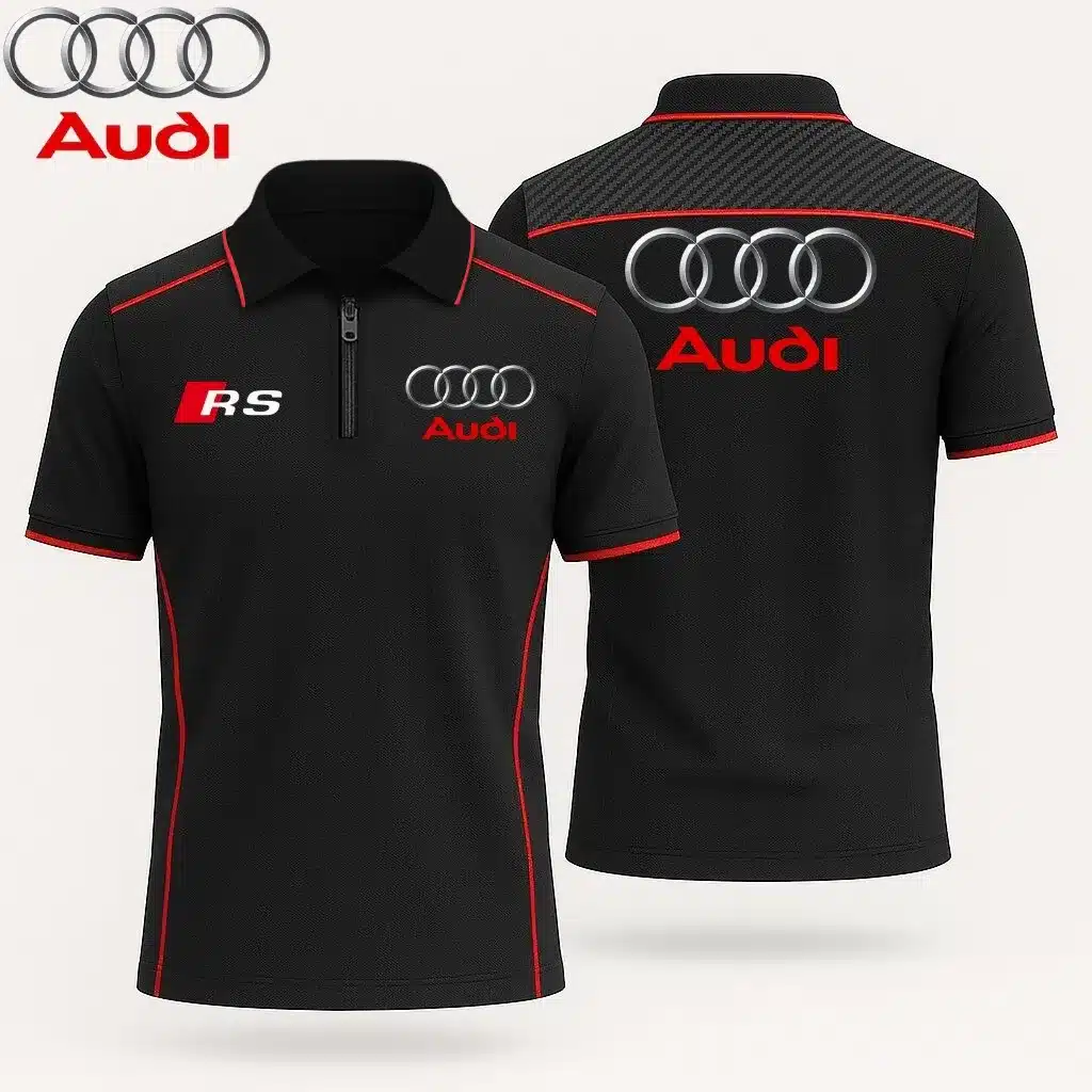 Men's Zip Polo Shirt AUDI - hm27103526