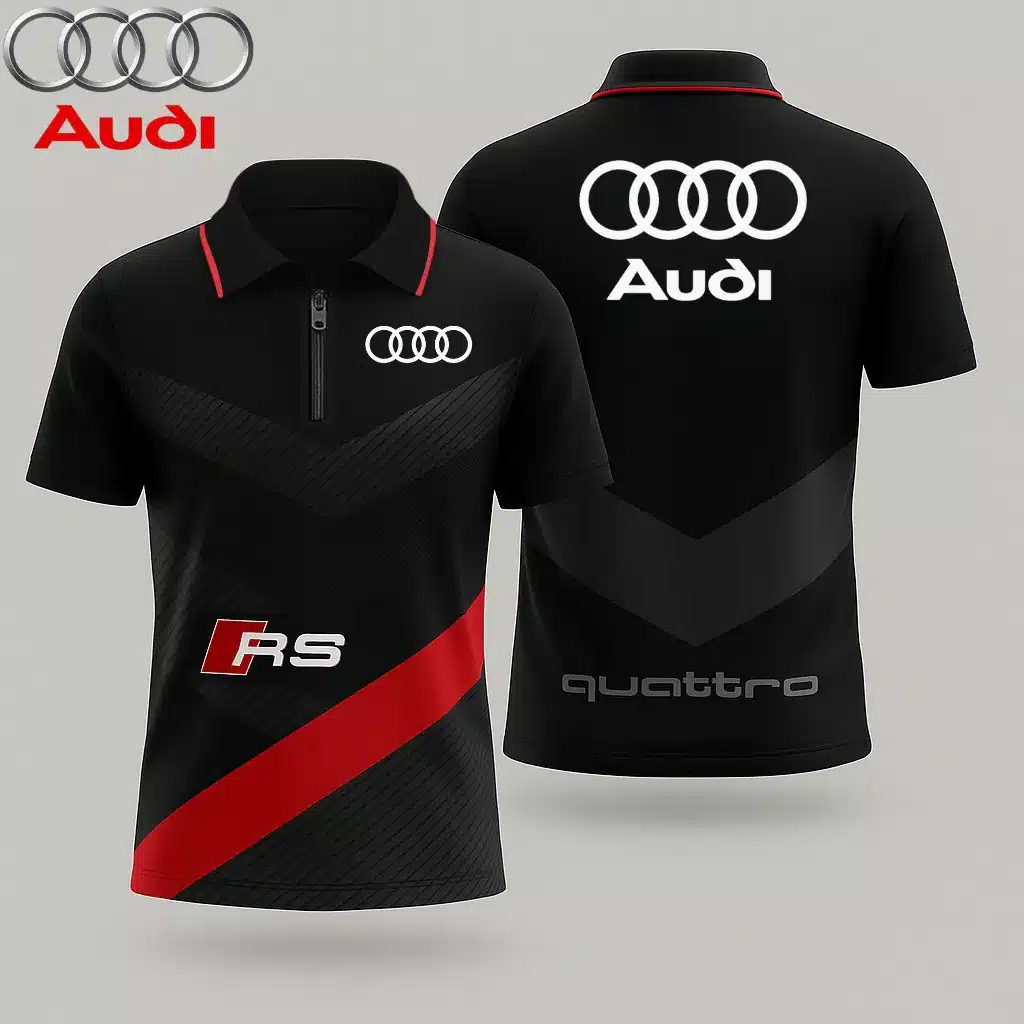 Men's Zip Polo Shirt AUDI - hm27103530