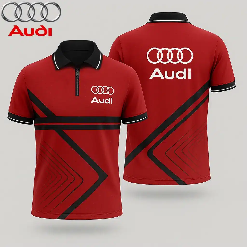 Men's Zip Polo Shirt AUDI - hm27103533