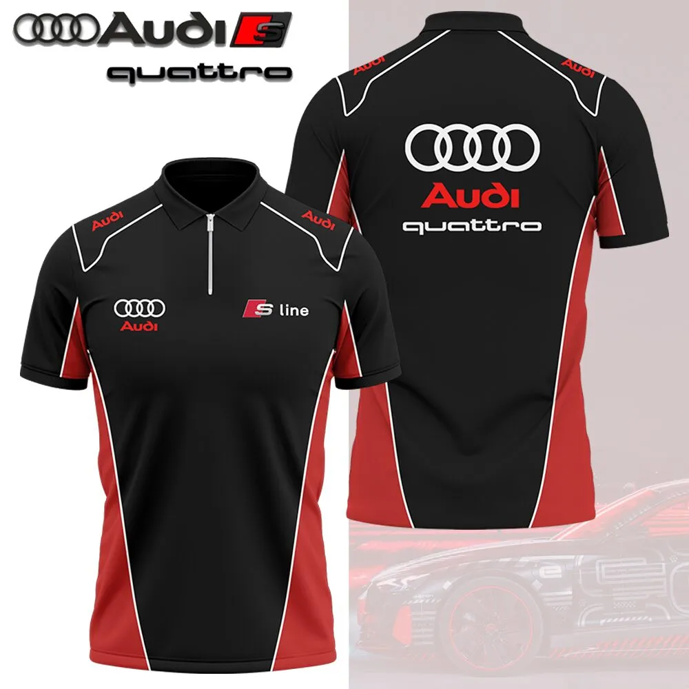 Men's Zip Polo Shirt AUDI - hm27103784