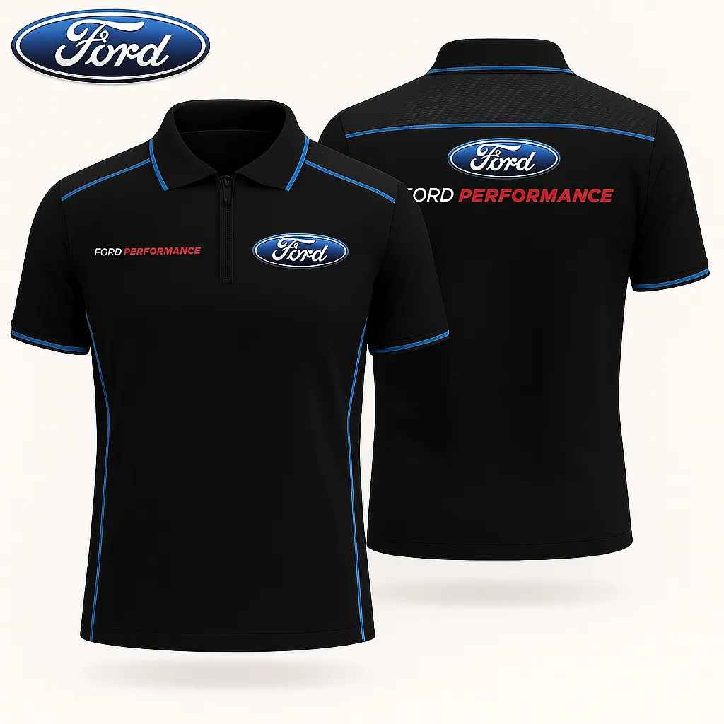 Men's Zip Polo Shirt FORD - hm27103588