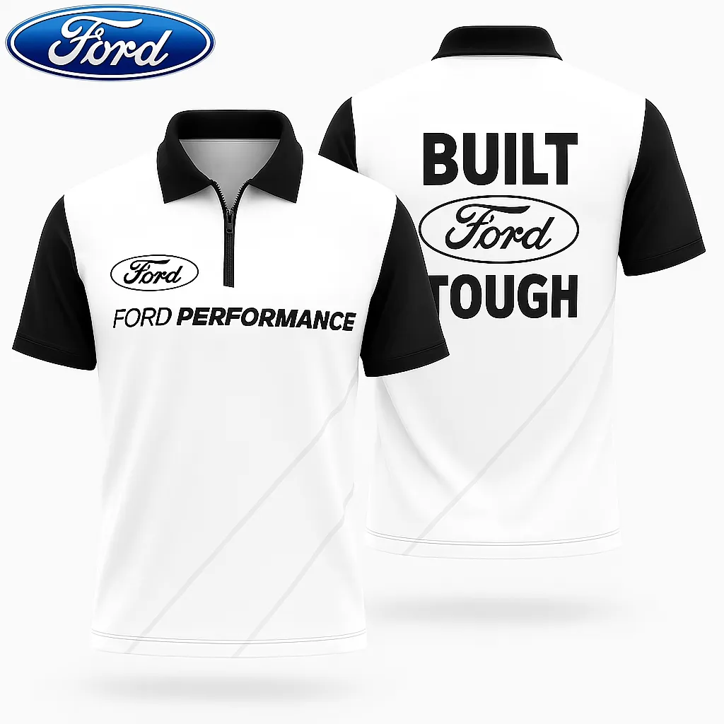 Men's Zip Polo Shirt FORD - hm27103589