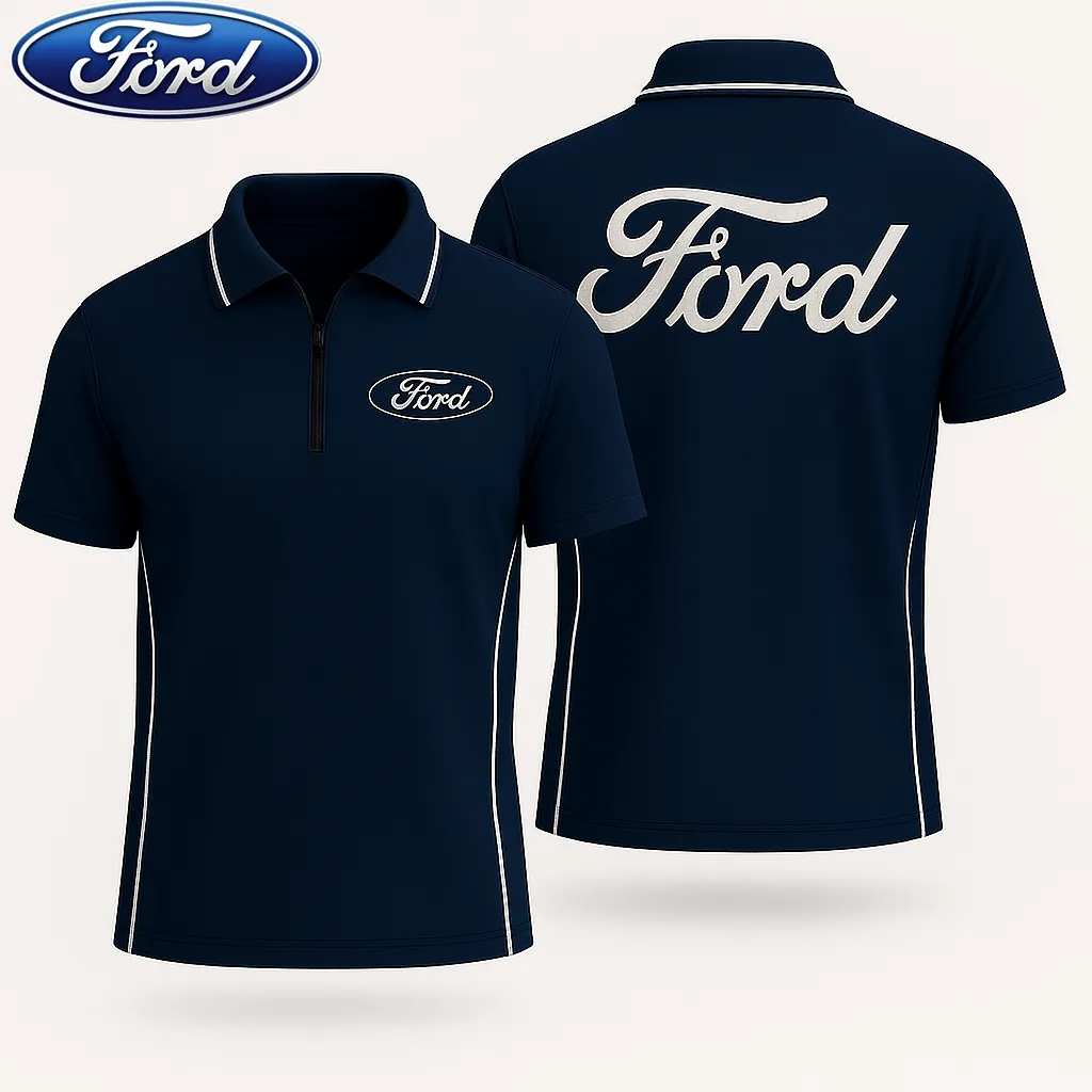 Men's Zip Polo Shirt FORD - hm27103593
