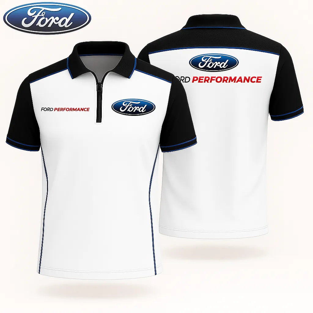 Men's Zip Polo Shirt FORD - hm27103607