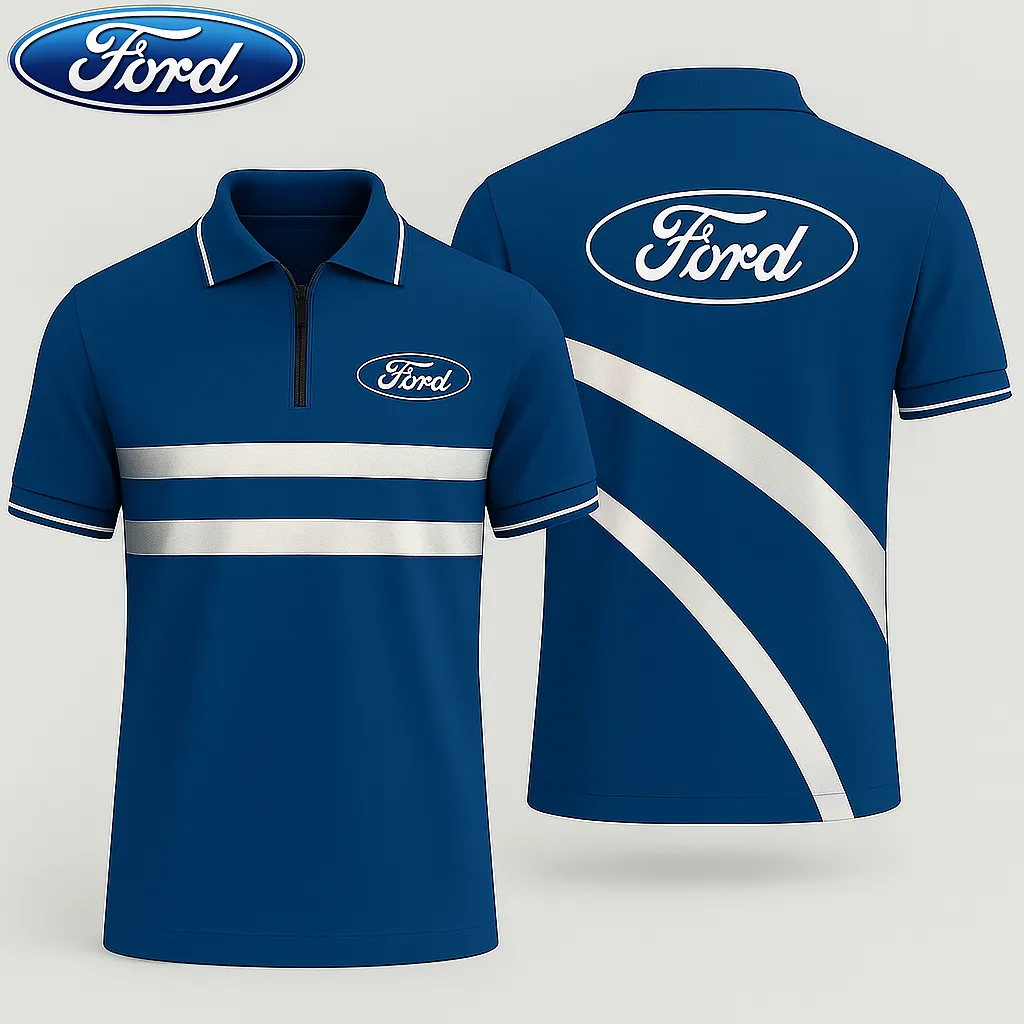 Men's Zip Polo Shirt FORD - hm27103610