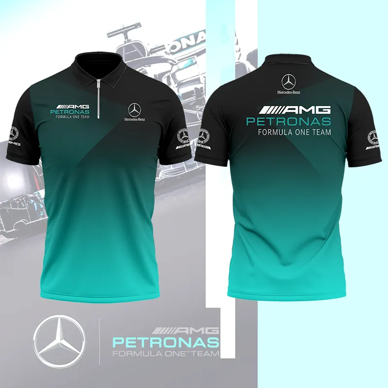 Men's Zip Polo Shirt MERCEDES - hm27103514