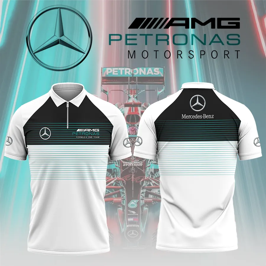 Men's Zip Polo Shirt MERCEDES - hm27103529