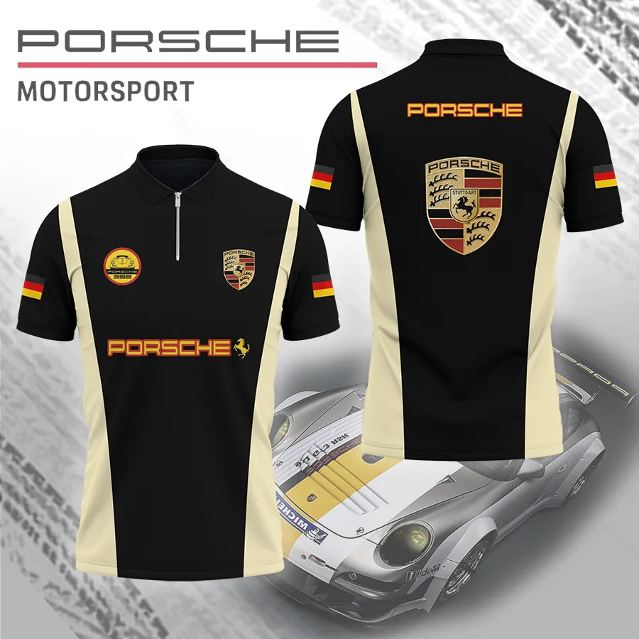 Men's Zip Polo Shirt PORSCHE - hm27103243