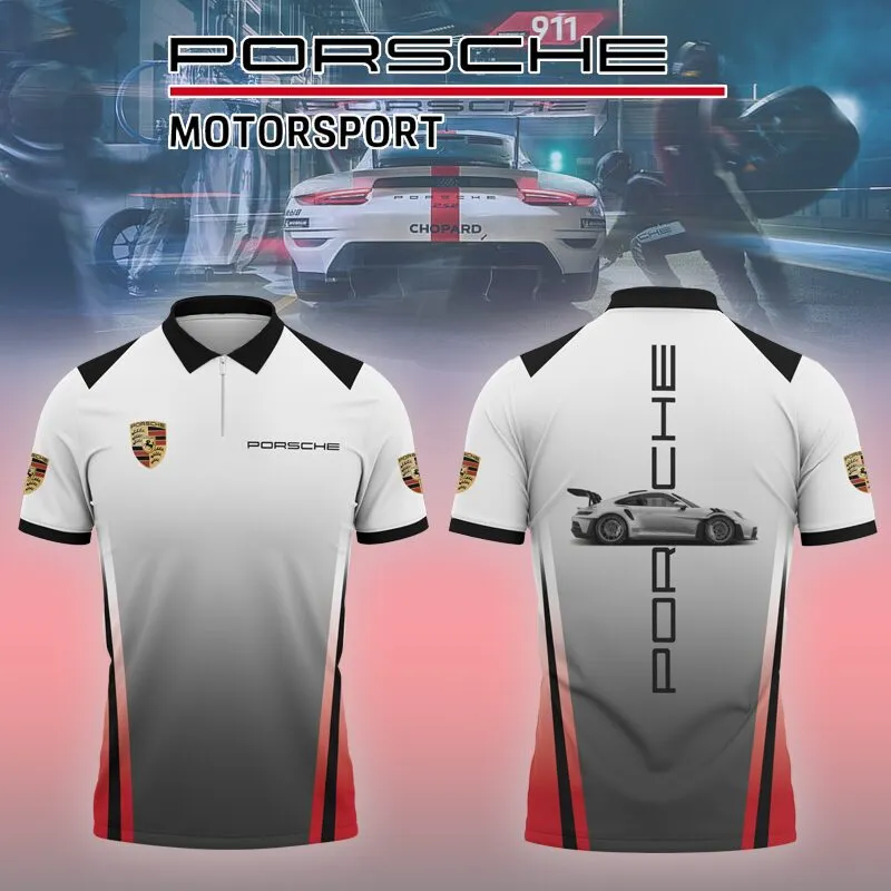 Men's Zip Polo Shirt PORSCHE - hm27103458