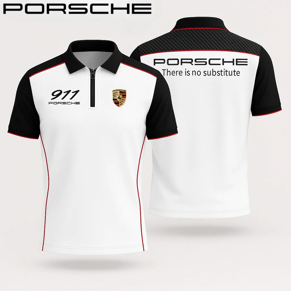 Men's Zip Polo Shirt PORSCHE - hm27103493